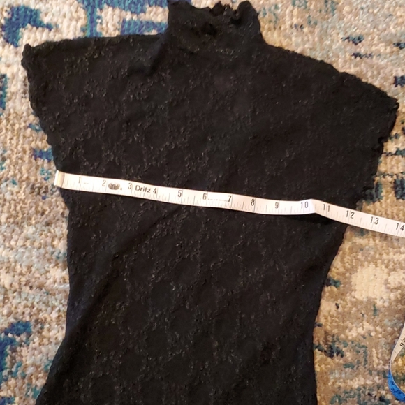 BEAUTIFUL VINTAGE LACE ASIAN INSPIRED STYLE DRESS XS BLK